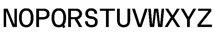 MuotoMono Regular Font UPPERCASE