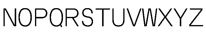 MuotoMono Thin Font UPPERCASE