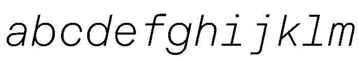 MuotoMono ThinItalic FONT