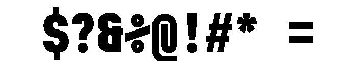MuotoMonoCondensed Black Font OTHER CHARS