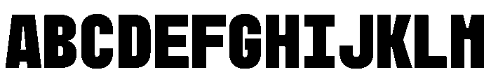 MuotoMonoCondensed Black Font UPPERCASE