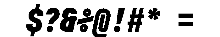 MuotoMonoCondensed BlackItalic Font OTHER CHARS