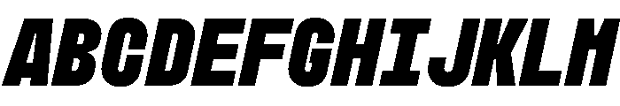 MuotoMonoCondensed BlackItalic Font UPPERCASE