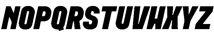 MuotoMonoCondensed BlackItalic Font UPPERCASE