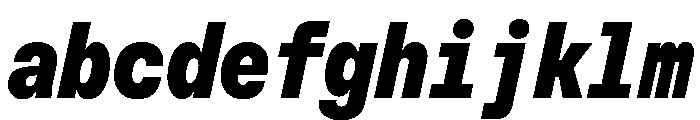 MuotoMonoCondensed BlackItalic FONT
