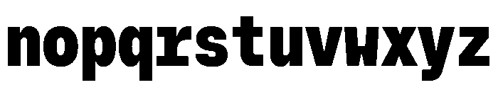 MuotoMonoCondensed Black Font LOWERCASE