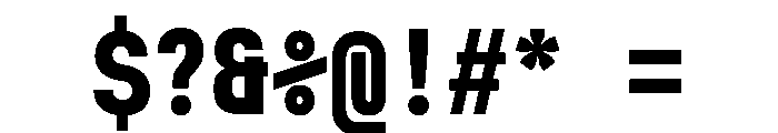 MuotoMonoCondensed Bold Font OTHER CHARS