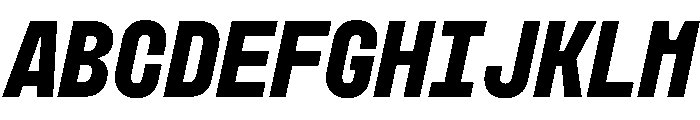 MuotoMonoCondensed BoldItalic Font UPPERCASE