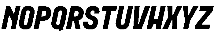 MuotoMonoCondensed BoldItalic Font UPPERCASE