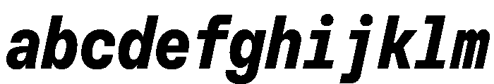 MuotoMonoCondensed BoldItalic FONT