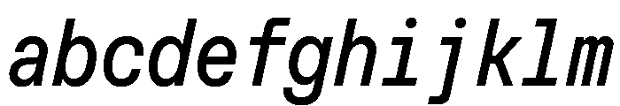 MuotoMonoCondensed Italic FONT