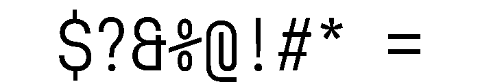 MuotoMonoCondensed Light Font OTHER CHARS