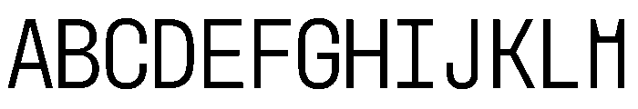 MuotoMonoCondensed Light Font UPPERCASE