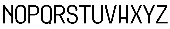 MuotoMonoCondensed Light Font UPPERCASE