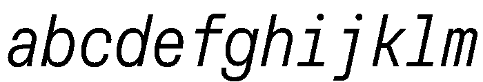 MuotoMonoCondensed LightItalic FONT