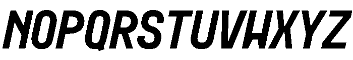 MuotoMonoCondensed MediumItalic Font UPPERCASE