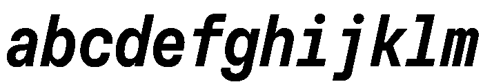 MuotoMonoCondensed MediumItalic FONT