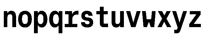 MuotoMonoCondensed Medium Font LOWERCASE