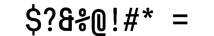MuotoMonoCondensed Regular Font OTHER CHARS