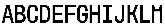 MuotoMonoCondensed Regular Font UPPERCASE