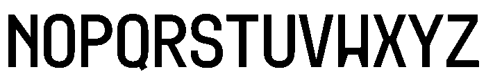 MuotoMonoCondensed Regular Font UPPERCASE