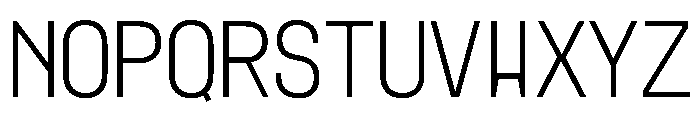 MuotoMonoCondensed Thin Font UPPERCASE