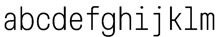 MuotoMonoCondensed Thin FONT