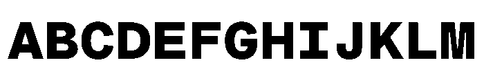 MuotoMonoExtended Black Font UPPERCASE