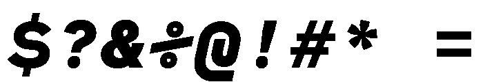 MuotoMonoExtended BlackItalic Font OTHER CHARS