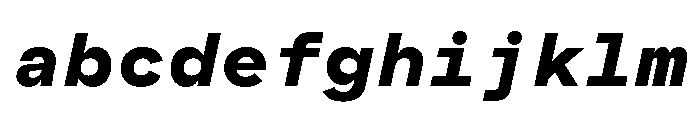 MuotoMonoExtended BlackItalic FONT