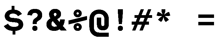 MuotoMonoExtended Bold Font OTHER CHARS