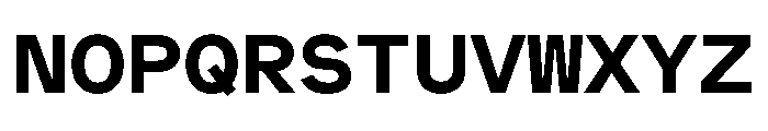 MuotoMonoExtended Bold Font UPPERCASE