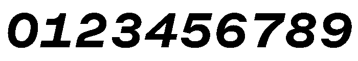 MuotoMonoExtended BoldItalic Font OTHER CHARS