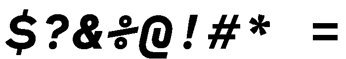 MuotoMonoExtended BoldItalic Font OTHER CHARS