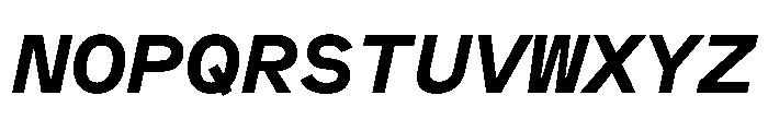 MuotoMonoExtended BoldItalic Font UPPERCASE