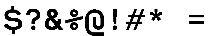 MuotoMonoExtended Medium Font OTHER CHARS