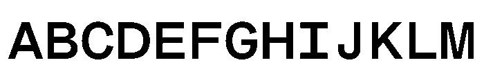 MuotoMonoExtended Medium Font UPPERCASE