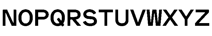 MuotoMonoExtended Medium Font UPPERCASE