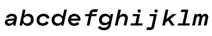 MuotoMonoExtended MediumItalic FONT