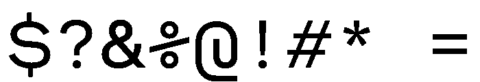 MuotoMonoExtended Regular Font OTHER CHARS