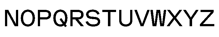 MuotoMonoExtended Regular Font UPPERCASE