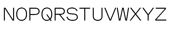 MuotoMonoExtended Thin Font UPPERCASE
