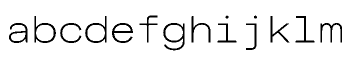 MuotoMonoExtended Thin FONT