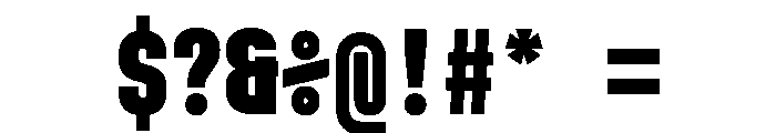 MuotoMonoUltraCond Black Font OTHER CHARS
