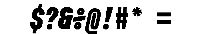 MuotoMonoUltraCond BlackItalic Font OTHER CHARS