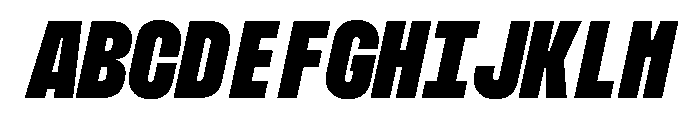MuotoMonoUltraCond BlackItalic Font UPPERCASE