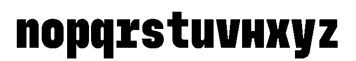 MuotoMonoUltraCond Black Font LOWERCASE