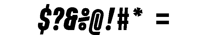 MuotoMonoUltraCond BoldItalic Font OTHER CHARS
