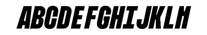 MuotoMonoUltraCond BoldItalic Font UPPERCASE