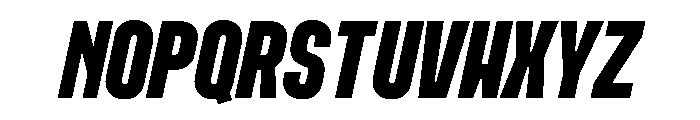 MuotoMonoUltraCond BoldItalic Font UPPERCASE